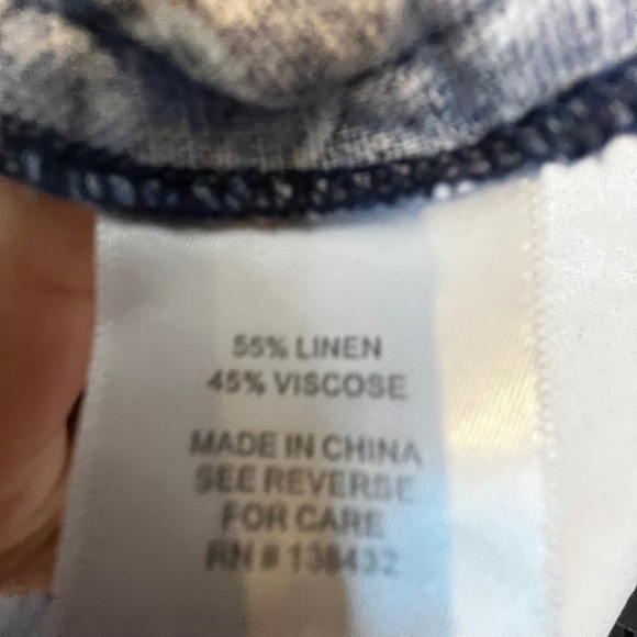 SOLD ModCloth Linen Viscose Blend Fabric Lightweight Summer Wear Dress Plus - Picture 10 of 11